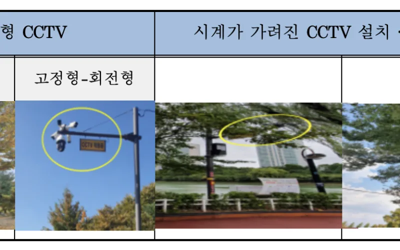 도심공원 내 CCTV, 효율적 설치·운영으로 안전 사각지대 해소해야