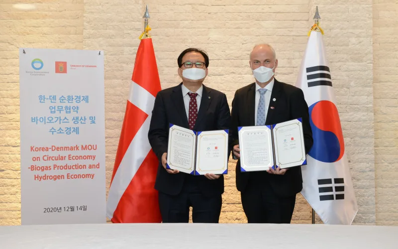 한국환경공단-주한덴마크대사관, 그린뉴딜 실현 및 순환경제 전환 위해 맞손