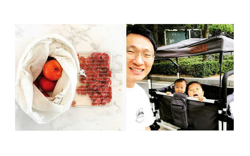 아빠와 함께 일회용 플라스틱 없이 #용기내!
