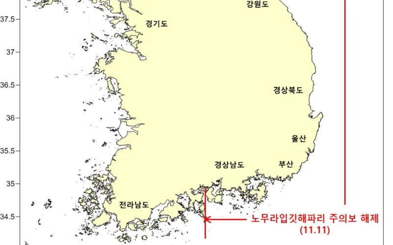 노무라입깃·보름달물해파리 주의특보 모두 해제
